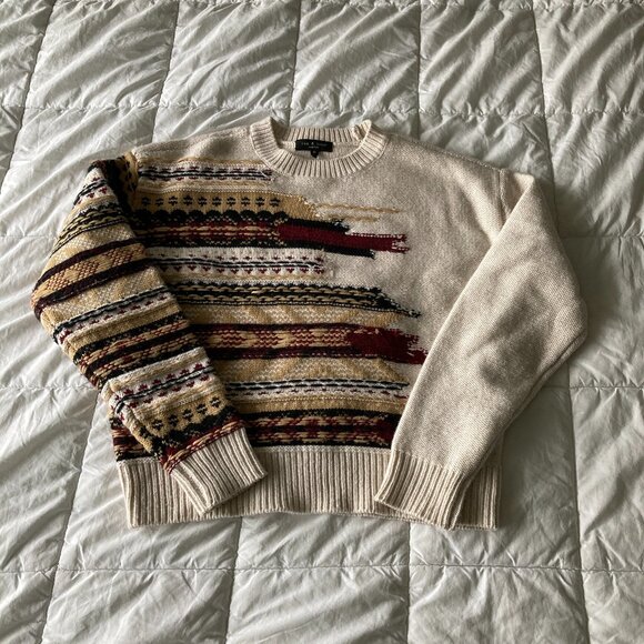 ❌SOLD❌ rag & bone Annalise Wool-Cashmere Blend Crew Sweater size XS (oversized) - Picture 1 of 8